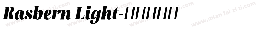 Rasbern Light字体转换